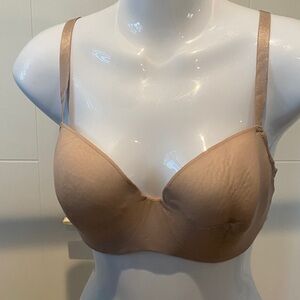ThirdLove Eyelash Lace Demi Nude Bra